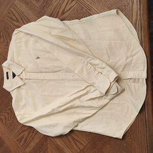 Ralph Lauren Yellow Stripe Button Down Polo